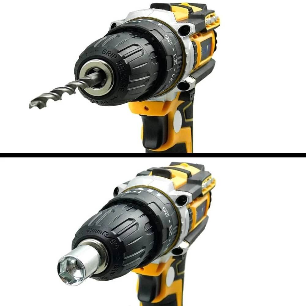Furadeira de Impacto Sem Fio 36V: Kit Completo com 35 Acessórios Essenciais