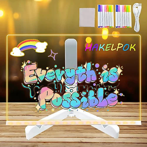 📋TABLERO MAGICO PIZARRA LUMINOSA USB✏️