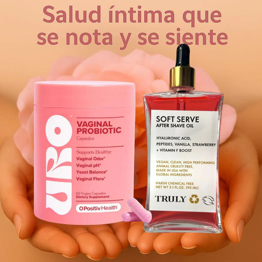 F - Combo Salud Íntima URO + Aceite Truly: El dúo que transforma tu zona V