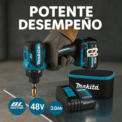 TALADRO INALÁMBRICO con PERCUTOR + 26 ACCESORIOS + 2 BATERIAS